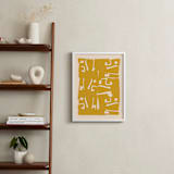 "Floor Plan" - Art Print in Honey by Beth Vassalo - In a Room