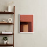"Day to Day 2" - Art Print in Burnt Terracotta Red by Lisa Sundin - In a Room