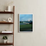 "Sunset Headlights" - Art Print in Sky Blue by cassie adams - In a Room