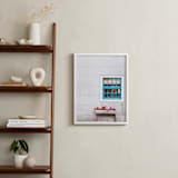 "A Little Window" - Art Print in White Grey by Alexandra Feo - In a Room
