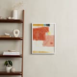 "Red Circle Composition" - Art Print in Rusted Garnet by KATE QUALE - In a Room