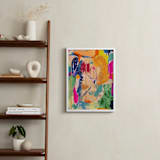 "In Seventh Heaven" - Art Print in Emerald Turquoise by Stephanie Lessing - In a Room