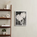 "Paper Flowers 2" - Art Print in Black and White by Angela Simeone - In a Room