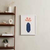 "Modern Vase #2" - Art Print in Blush by Field and Sky - In a Room