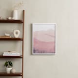 "Mountain Range" - Art Print in Beige Pink by Sadie Holden - In a Room