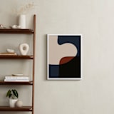 "Come Together" - Art Print in navy by Kimberly Young - In a Room
