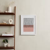 "Color Streak" - Art Print in Dusty Rose by Kiersten Garner - In a Room
