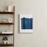 "Bound in Blue" - Art Print in Antique Blue by Sheila Corcoran - In a Room