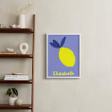 "My Fruity Family" - Personalized Art Print in Lemon by Marta Crea - In a Room