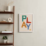 "Creative Play" - Art Print in Cream by Nazia Hyder - In a Room