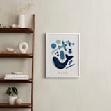 "Ten Blue Things" - Art Print in Blue by Ana Peake - In a Room
