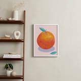 "Orange Freshness" - Art Print in Fresh orange by Stop-mashina - In a Room