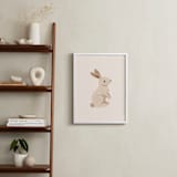 "Baby Rabbit" - Art Print in Beige by Vivian Yiwing - In a Room
