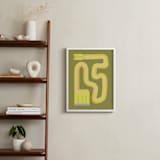 "Twisty Giraffe" - Art Print in Moss by Ampersand Design Studio - In a Room