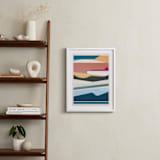 "Outlook" - Art Print in Pond by Jen Florentine - In a Room