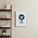 "mr LION" - Art Print in Raindrop by Bob Daly - In a Room