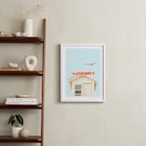 "The Lifeguard" - Art Print in Summer Blue by Lisa Sundin - In a Room