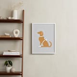 "Astronaut Retriever" - Art Print in Moonscape by Ashley Presutti Beasley - In a Room