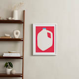 "Two Percent Milk" - Art Print in Cherry by Elliot Stokes - In a Room