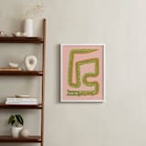 "Twisty Alligator" - Art Print in Moss by Ampersand Design Studio - In a Room