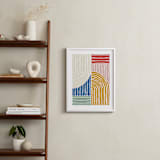 "mod rainbow" - Art Print in Rainbow by Jenna Holcomb - In a Room