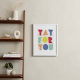 "yay for you" - Art Print in carnival by Lea Delaveris - In a Room