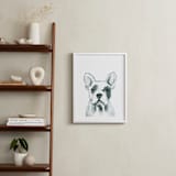 "Hey Mr. Dog" - Art Print in Nickel by Makewells - In a Room