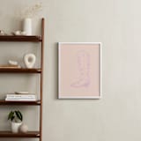 "Cowgirl I" - Art Print in Rose Petal Pink by Gwen - In a Room