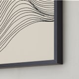 "Riders Curl 2" - Art Print in Ink by Jayne Alfieri - Frame Close-up