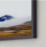 "Dressed in Blue" - Art Print in Blue by Tania Medeiros - Frame Close-up