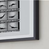 "The Worm in Motion" - Art Print in Vintage Grey by Kelsey Mucci - Frame Close-up
