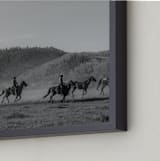 "wild wild west I" - Art Print in Western Grey by Sara Hicks Malone - Frame Close-up