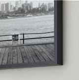 "NYC Viewpoint" - Art Print in Black and White by Debra Pruskowski - Frame Close-up