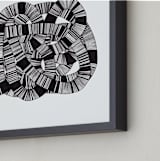 "Sandworm 2" - Art Print in Black by Jaime Derringer - Frame Close-up