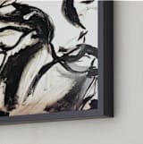 "Friends on the Farm" - Art Print in Blackened by Holly Royval - Frame Close-up