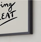 "Doing Great" - Art Print in Off White by Erika Firm - Frame Close-up