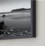 "Silence" - Art Print in Mist Gray by Michelee Scott - Frame Close-up
