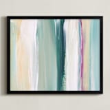 "Grace" - Art Print in Teal by Artsy Canvas Girl Designs - Framed