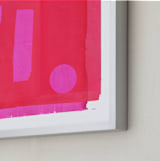 "Modern colors" - Art Print in Vibrant Red by Marta Crea - Frame Close-up