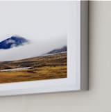 "Dressed in Blue" - Art Print in Blue by Tania Medeiros - Frame Close-up