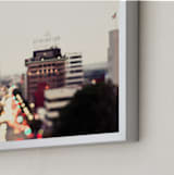 "Capitol Records at dusk" - Art Print in Sunset by Vera Mladenovic - Frame Close-up