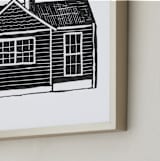 "Home Study 1" - Art Print in Ink by Akweley Creative - Frame Close-up