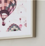 "Rainbow Balloon" - Art Print in Blush by Caroline Mint - Frame Close-up