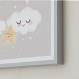 "stellina" - Art Print in Cloud by chocomocacino - Frame Close-up
