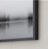 "Lost In Grey" - Art Print in Grey by Jennifer Morrow - Frame Close-up