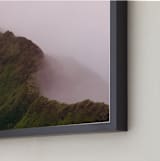 "A Restart" - Art Print in Dark Moss Green by Tania Medeiros - Frame Close-up