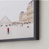 "Men in Red" - Art Print in Radiant Red by Kate Baird - Frame Close-up