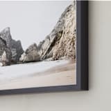 "Praia da Ursa" - Art Print in Storm Gray by Hi Uan Kang Haaga - Frame Close-up