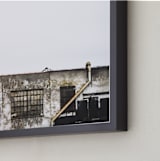 "Brooklyn" - Art Print in Winter White by Kaitlin Rebesco - Frame Close-up