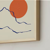 "Rise Again" - Art Print in Clementine by Adelyn T. - Frame Close-up